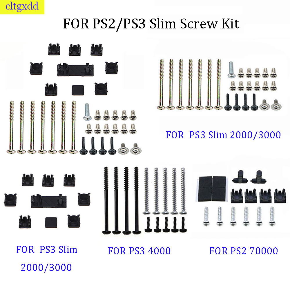 Gaming Console Repair - ชุดซ่อมสกรูยึดสำหรับ PS2/PS3 Slim 2000 3000 4000