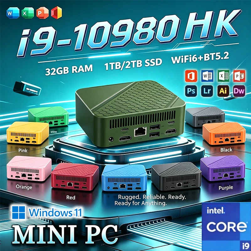 Gaming Console Mini - มินิพีซีเกมมิ่ง Intel Core i9 10980HK i3