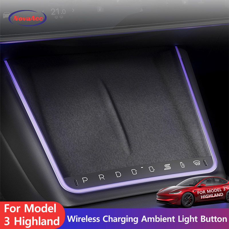 Controller Charging Dock - แท่นชาร์จไร้สายพร้อมปุ่มควบคุมอัจฉริยะสำหรับ Tesla Model 3 Highland 2024-2026
