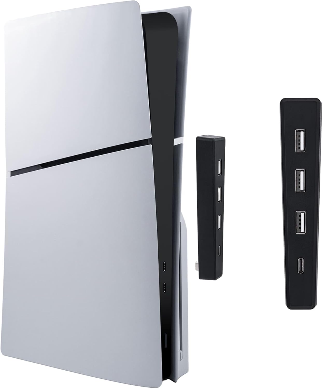 Gaming Console Ps5 - ฮับ USB 4พอร์ตสำหรับ PS5แผ่นดิสก์แบบบางฮับขยายความเร็วสูงยูเอสบีที่ชาร์จยูเอสบีแบบขยายได้เข้ากันได้กับคอนโซลบาง PS5