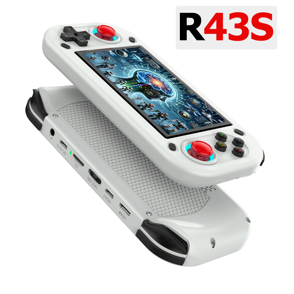 Gaming Console Sale - R43S Retro คอนโซลวิดีโอเกมมือถือเปิดระบบ Linux 4.3 นิ้วหน้าจอ