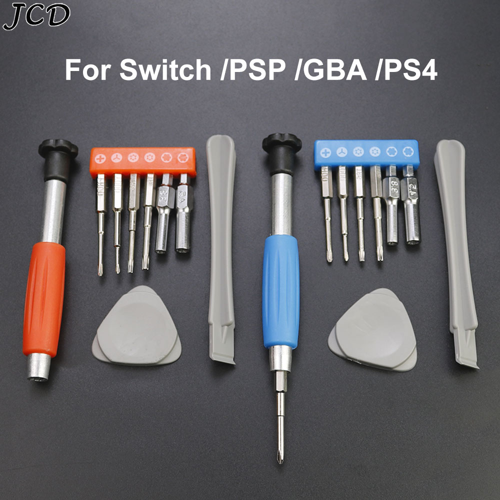 Gaming Console Repair - JCD ไขควงชุด Disassembly เปิดชุดเครื่องมืออะไหล่ซ่อมสําหรับสวิทช์ GBA SP