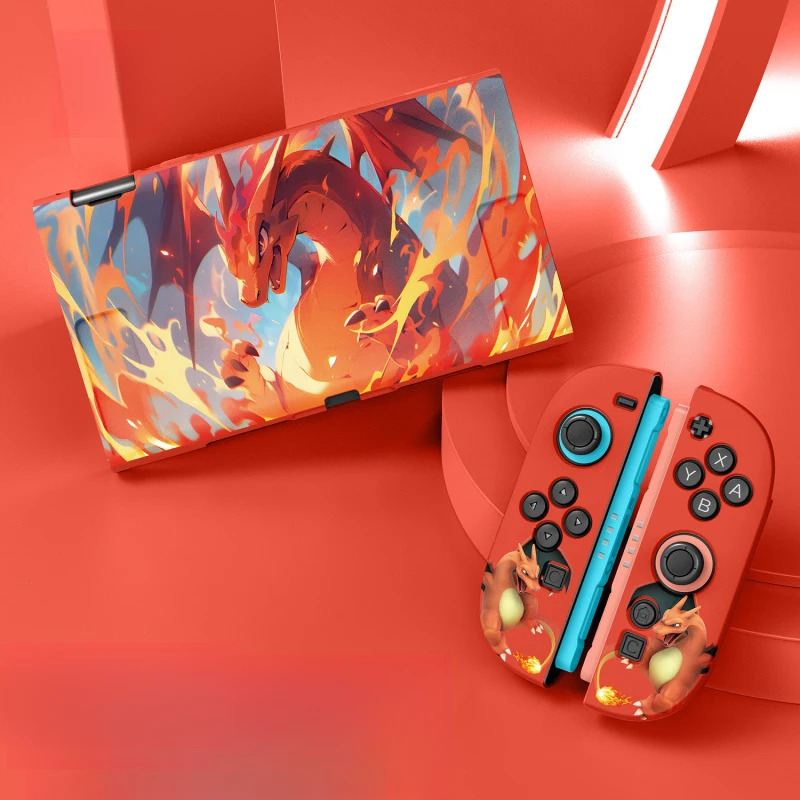 Gaming Console Case - เคส TPU ลายการ์ตูนอนิเมะ Charizard Gengar สำหรับ