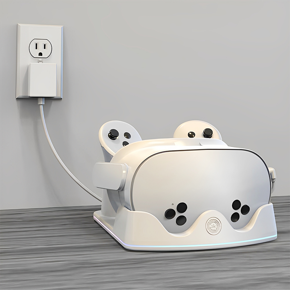 Controller Charging Dock - แท่นชาร์จสำหรับ Meta Quest 3S VR พร้อมไฟ