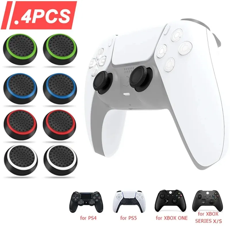 Sony Console Ps5 Pro - ปลอกซิลิโคนแบบอนาล็อก 4 ชิ้น สำหรับ PS5/PS4/PS3/Switch 2