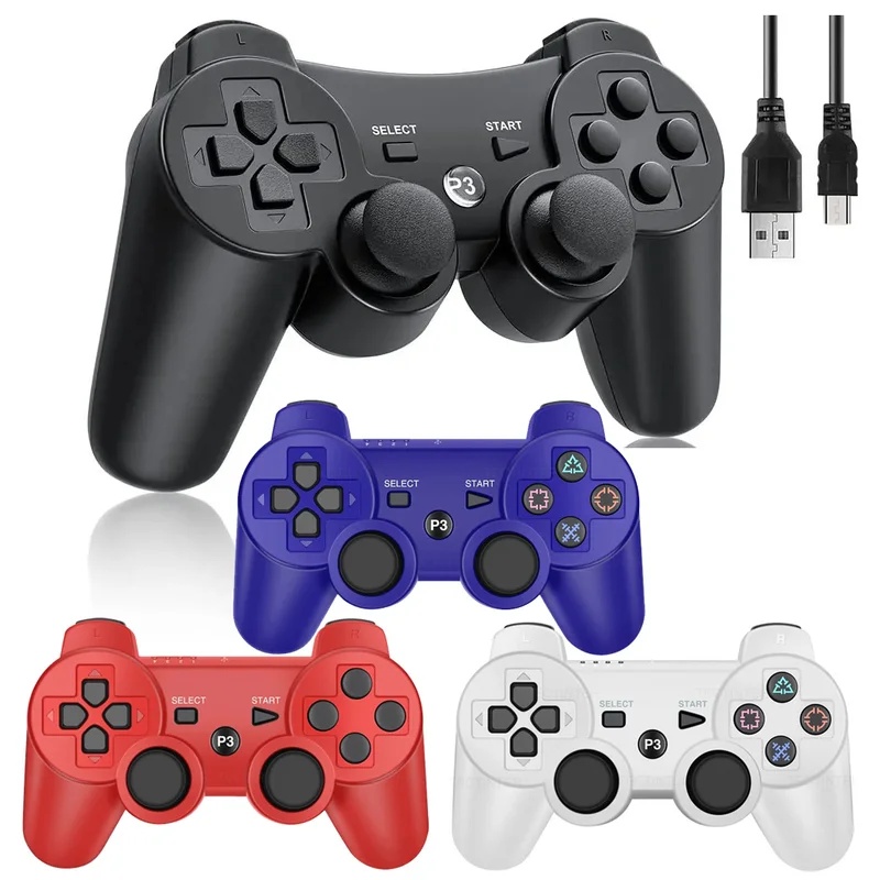 Gaming Console And Controller - จอยสติ๊กเกมไร้สายบลูทูธระดับพรีเมียมสำหรับ PS3 SIXAXIS คอนโทรลเลอร์ไร้สายสำหรับเครื่องเล่นเกม PlayStation 3