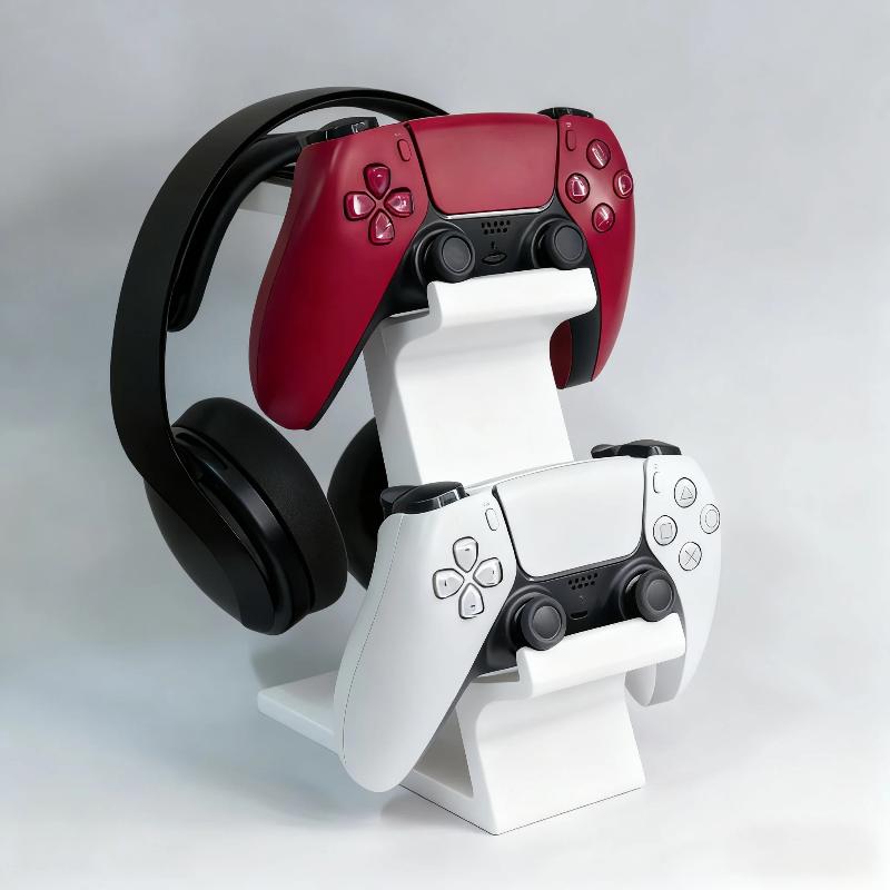 Controller Charging Dock - ● ขาตั้งคอนโทรลเลอร์ 3-in-1 สำหรับโต๊ะทำงาน พร้อมที่วางหูฟัง อุปกรณ์จัดระเบียบสำหรับเกม