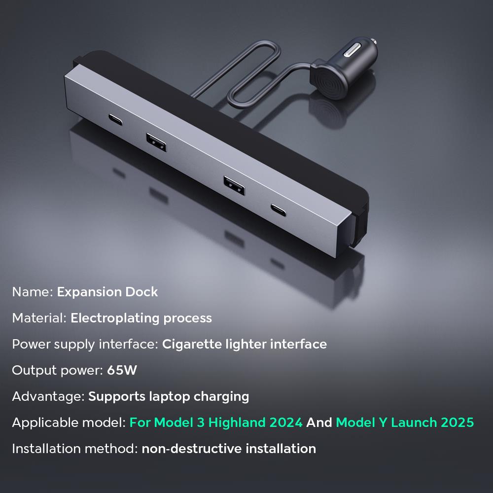 Controller Charging Dock - สำหรับ Tesla Model 3 Highland 2024