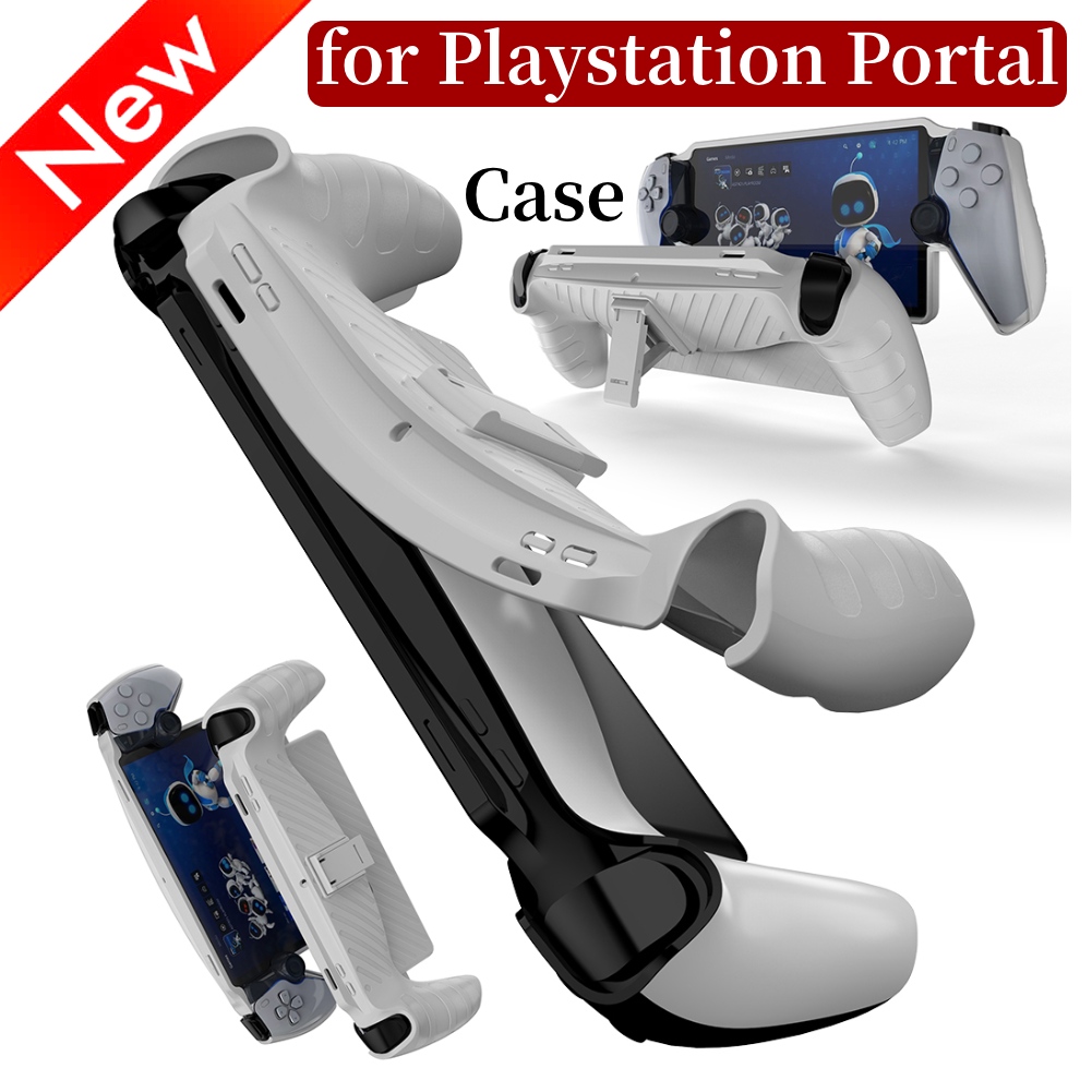 Gaming Console And Controller - ฝาครอบตัวควบคุมเกมคอนโซลสำหรับ PlayStation พอร์ทัลกรณีพร้อมขาตั้งปลอก TPU เครื่องเกมผิวเคสปลอกหุ้ม