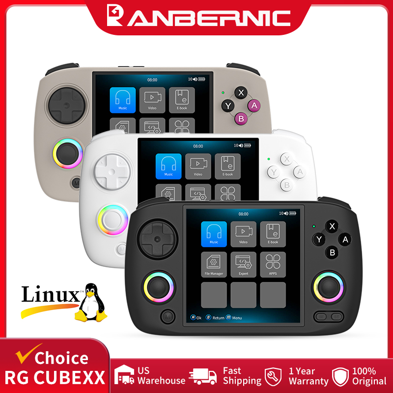 Gaming Console Deals - เครื่องเล่นเกมพกพา ANBERNIC RG CubeXX หน้าจอ IPS