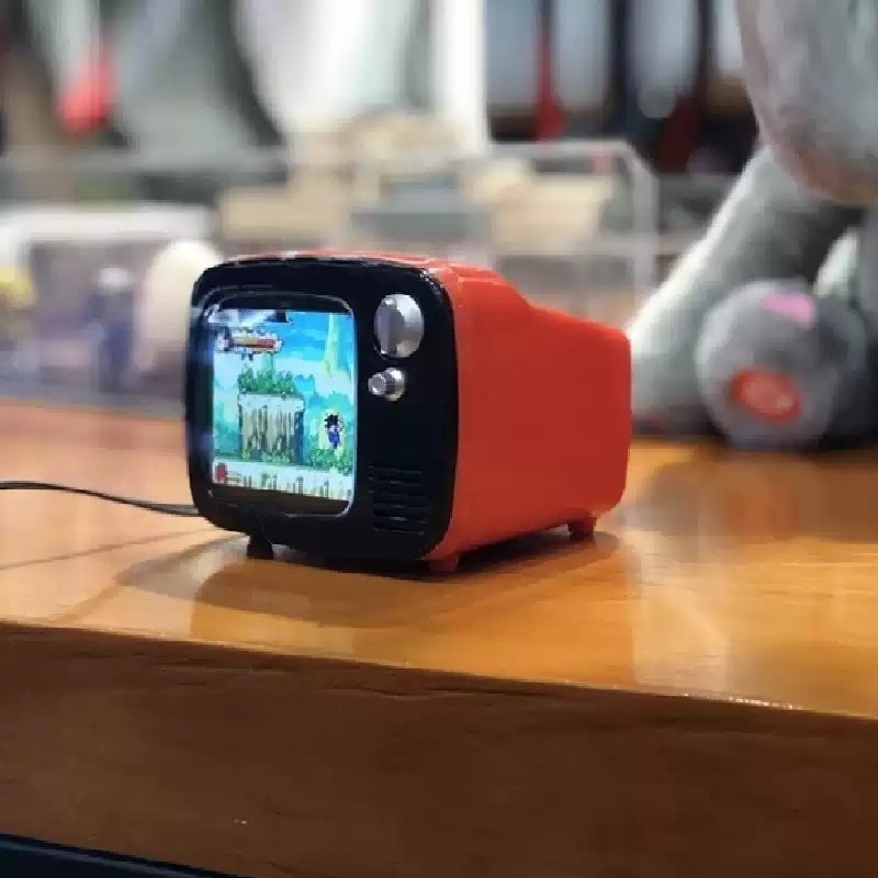 Gaming Console With Games - เครื่องเล่นเกมสมาร์ทมินิทีวีแบบสองฟังก์ชันสำหรับดูวิดีโอและเล่นเกมเพื่อความบันเทิงภายในบ้าน