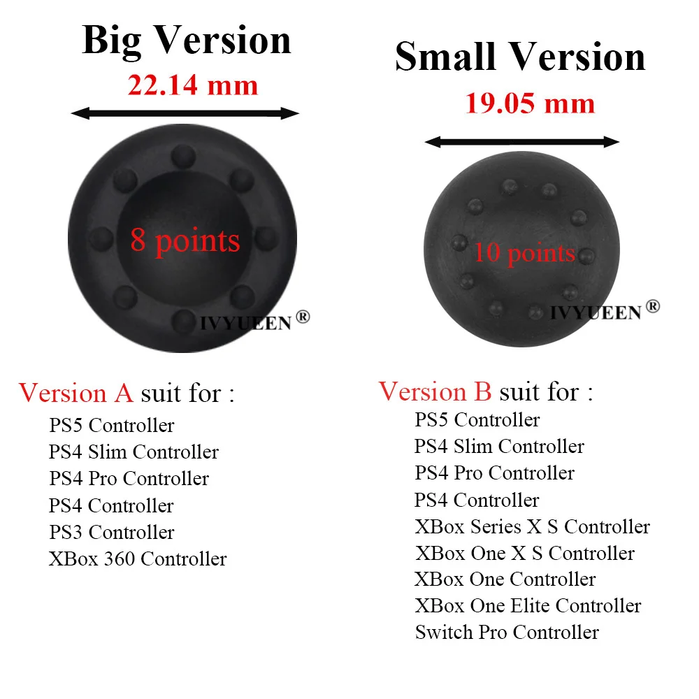 20 PCS Analog Thumb Stick Grip - Sony Console Ps5 Pro บทวิจารณ์และราคา