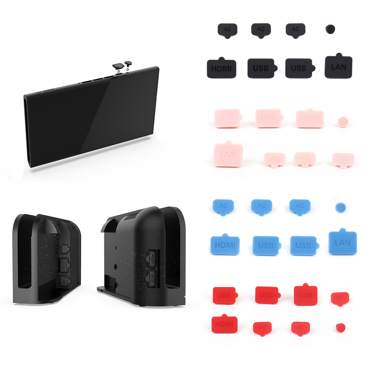ปลั๊กป้องกันฝุ่นซิลิโคน USB HD - Controller Charging Dock บทวิจารณ์และราคา