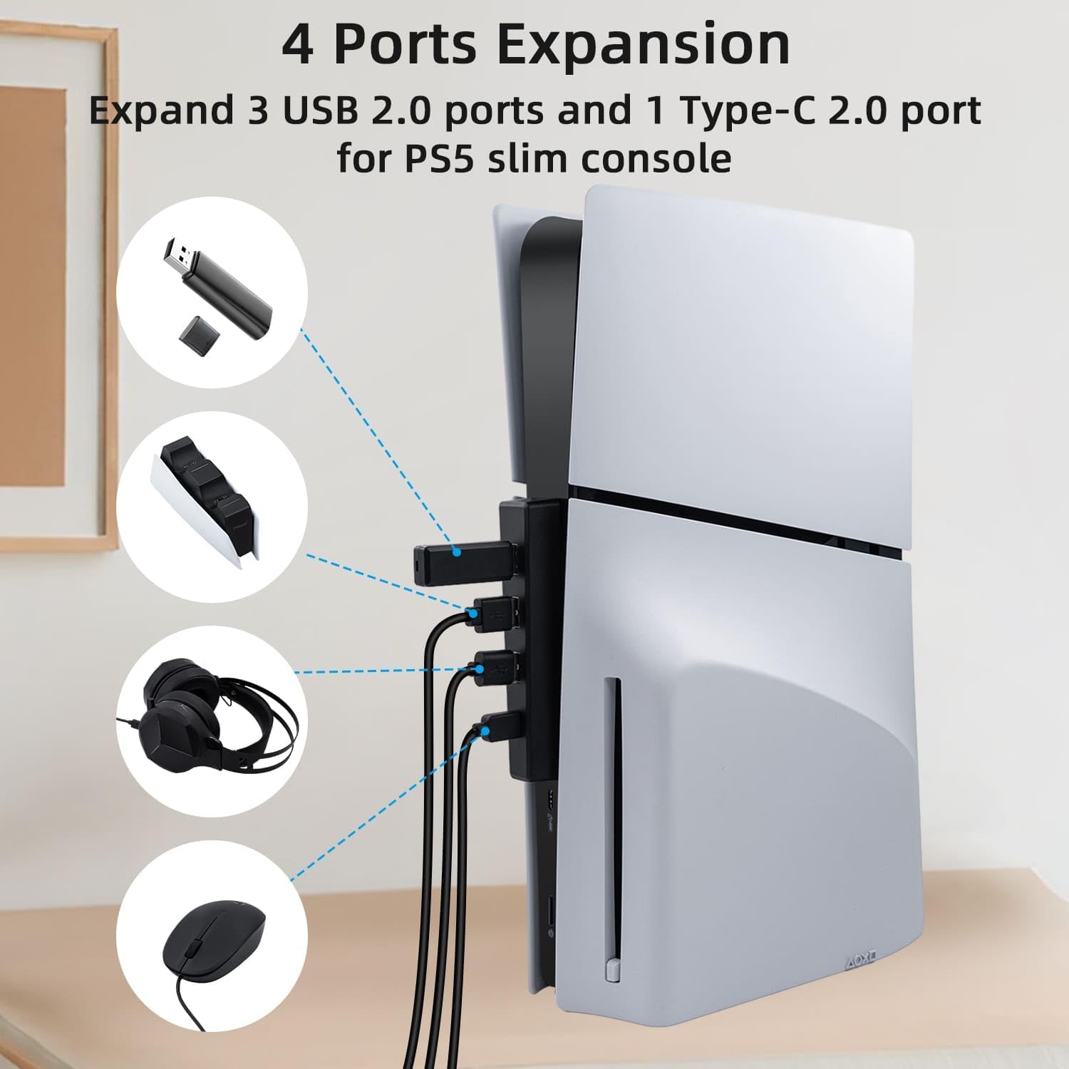 ฮับ USB 4พอร์ตสำหรับ PS5แผ่นดิ - Gaming Console Ps5 บทวิจารณ์และราคา
