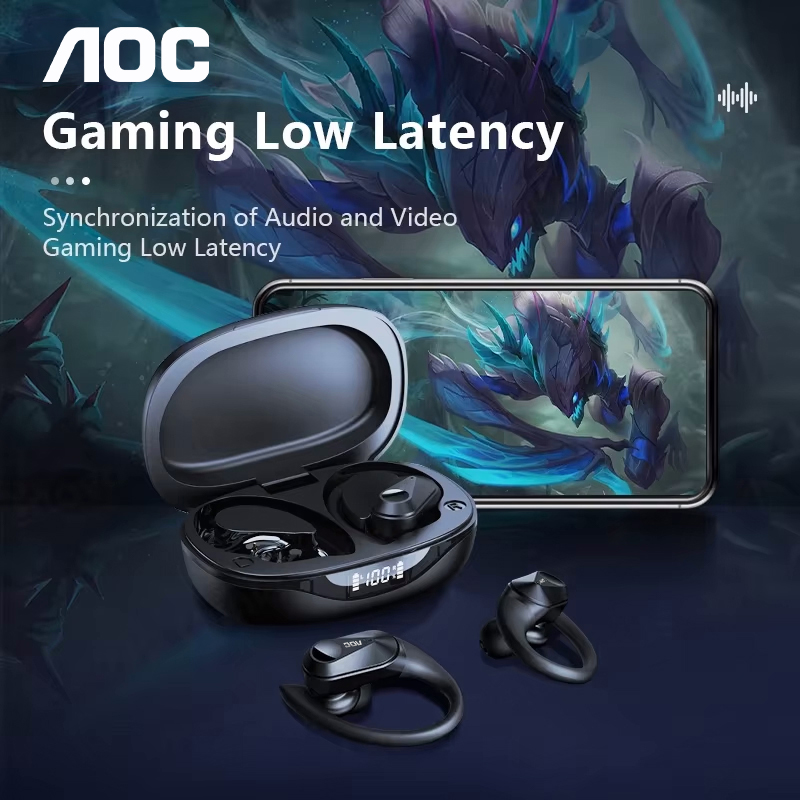 ช้อยส์ AOC ชุดหูฟังกีฬาไร้สายบ - Gaming Console Case บทวิจารณ์และราคา