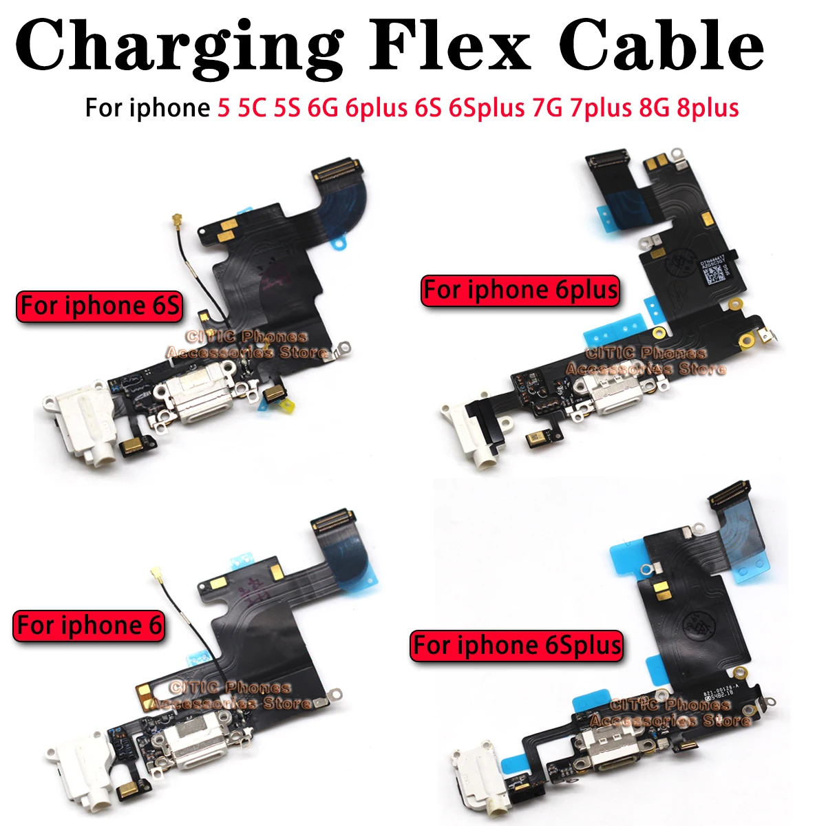 5pcs สําหรับ iPhone 6 6S 7 8 P - Controller Charging Dock บทวิจารณ์และราคา
