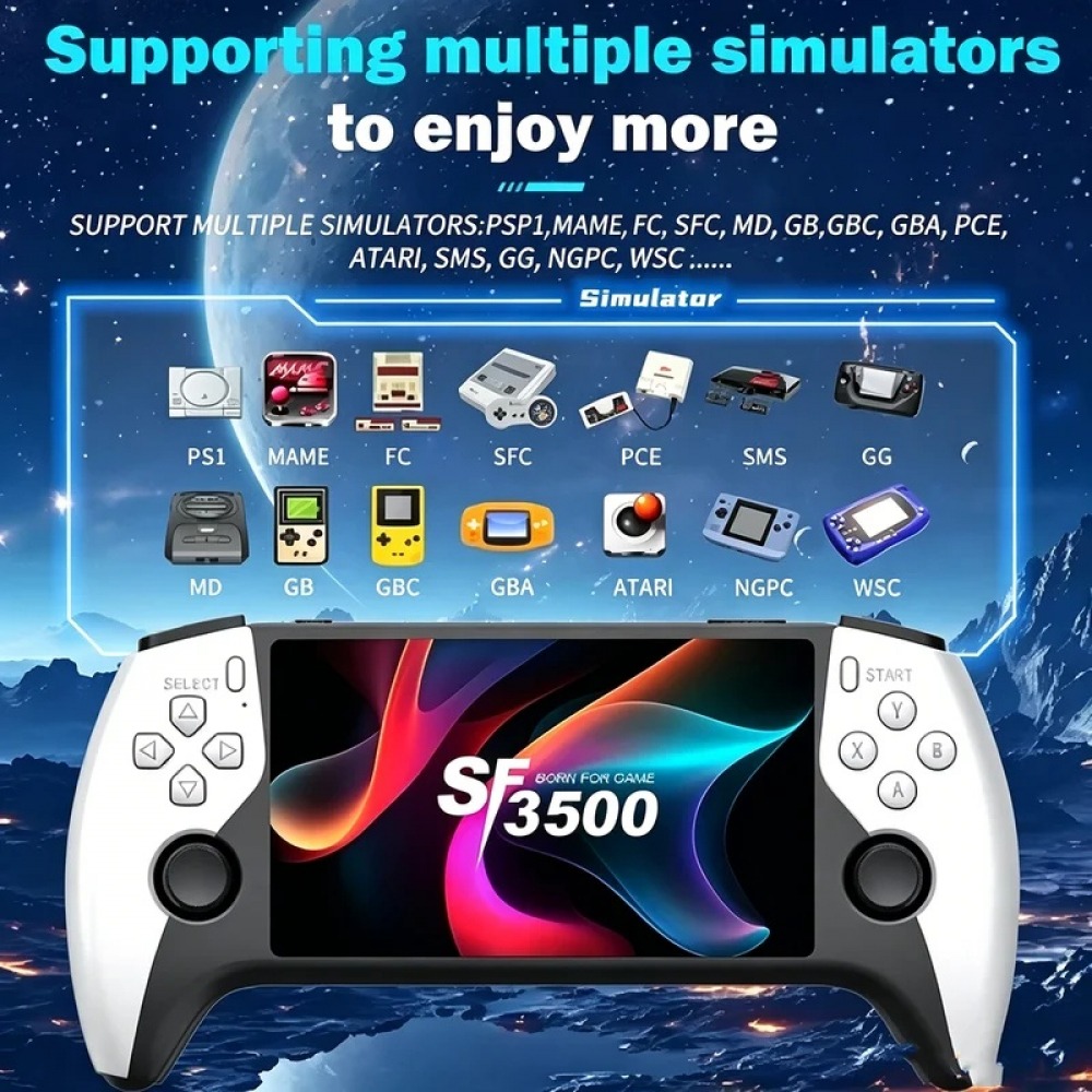 SF3500 เครื่องเล่นเกมพกพาขนาด  - Gaming Console Deals บทวิจารณ์และราคา